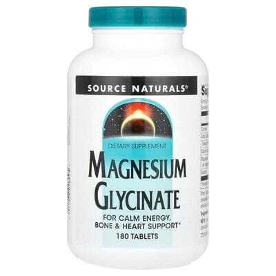 Магній Гліцинат Source Naturals Magnesium Glycinate, 180 таблеток