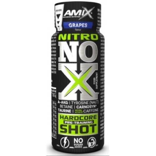 Передтренувальний комплекс Amix Nutrition Nitro NOX Hardcore Shot, виноград, 60 мл