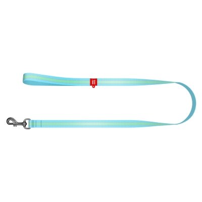 Повідець Collar 45742 WAUDOG Nylon світлонакопичувальний, ширина 20 мм довжина 122 см, блакитний