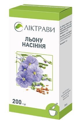 Льону насіння по 200 г у пач. (дієт.доб.)