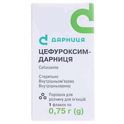 Цефуроксим-Дарниця порошок для р-ну д/ін. по 0.75 г №1 у флак.