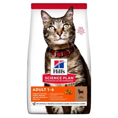 Корм сухий Hill's SP Feline Adult Lamb для дорослих кішок зі смаком ягняти, 300 г