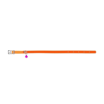 Нашийник для кошенят Collar 32484 WAUDOG Glamour з резинкою, ширина 9 мм довжина 22-30 см, поморанчевий