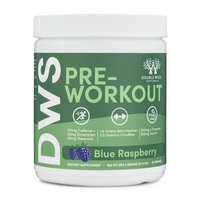 Передтренувальний комплекс Double Wood Pre-Workout Blue Raspberry, 30 порцій 260 г