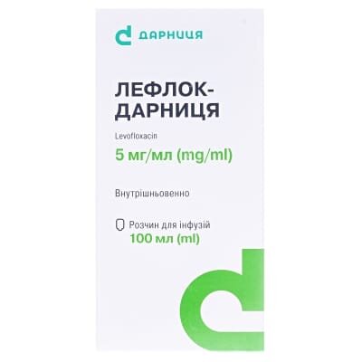 Лефлок-Дарниця розчин д/інф. 5 мг/мл по 100 мл у флак.