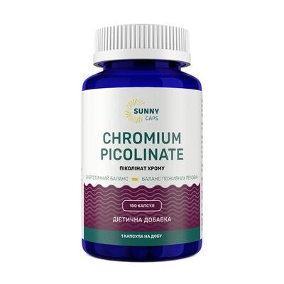 Хром піколінат Sunny Caps Chromium Picolinate Powerful, 100 капсул