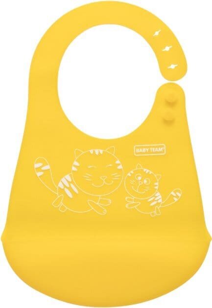 Нагрудник Baby Team 6591 силіконовий від 4 місяців