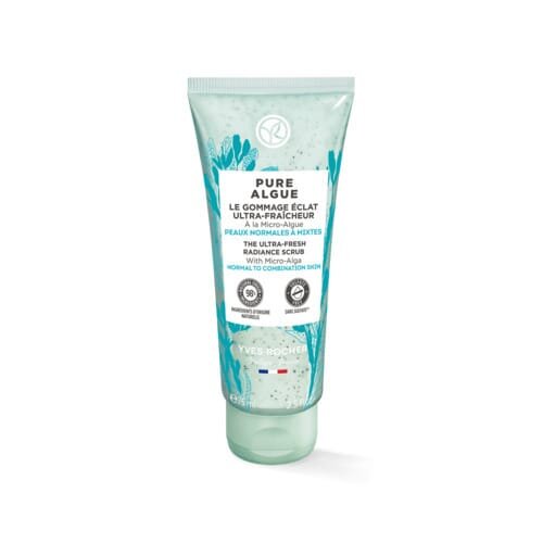 Скраб для обличчя Yves Rocher Pure Algue Ультрасвіжість з Мікроводоростями для зволоження, 75 мл