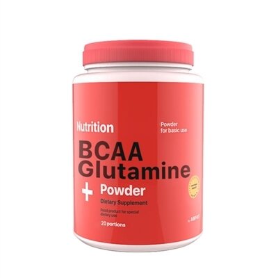 Амінокислота AB PRO ВСАА + Glutamine (глютамін) Powder, полуниця, 236 г
