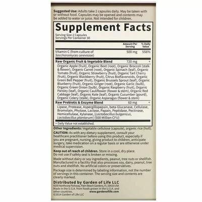 Вітамін С Garden of Life Vitamin Code Vitamin C, 60 капсул