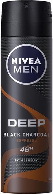 Дезодорант-антиперспірант спрей Nivea Men Deep Espresso 48h (85367), 150 мл