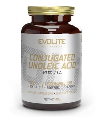 Жироспалювач Evolite Nutrition CLA кон'югована лінолева кислота, 100 м'яких гелевих капсул