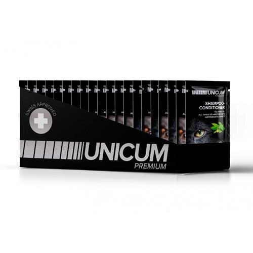 Шампунь-кондиціонер для кішок Unicum UN-057 з олією чайного дерева по 15 мл, 1 штука
