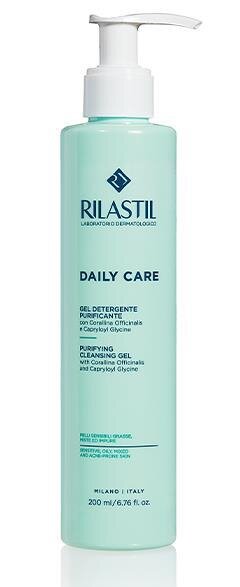 Гель для обличчя Rilastil Daily Care Очищаючий для жирної, комбінованої та схильної до акне шкіри, 200 мл