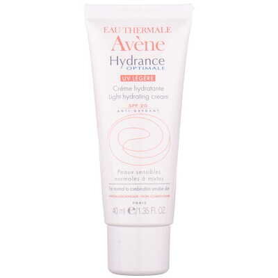 Крем для обличчя Avene Hydrance Optimale UV Legere SPF20 легкий зволожуючий для нормальної та комбінованої, чутливої шкіри, 40 мл