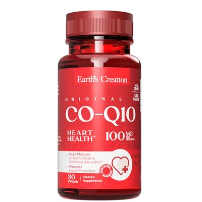 Коензим Q10 Earth's Creation CoQ-10 100 мг, 30 гелевих капсул