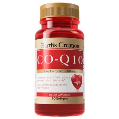 Коензим Q10 Earth's Creation CoQ-10 100 мг, 30 гелевих капсул