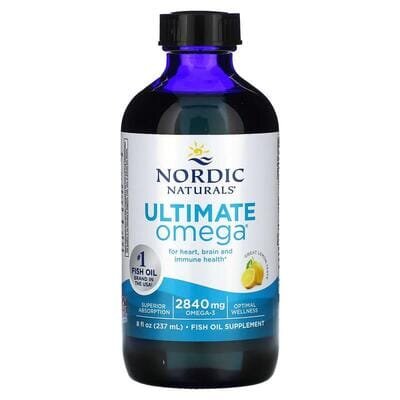 Омега Nordic Naturals Ultimate Omega, лимон, 237 мл