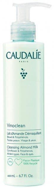 Молочко Caudalie Vinoclean Almond для зняття макіяжу мигдальне, 400 мл