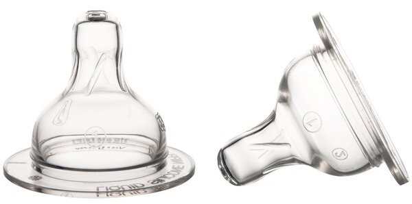 Соска силіконова Canpol Babies EasyStart 21/734 3-позиційна для пляшечок з широким отвором, від 3 місяців, 2 шт
