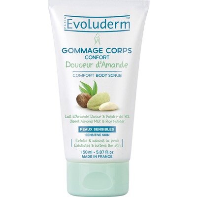 Скраб для тіла Evoluderm для чутливої шкіри з мигдалевим молоком, 150 мл