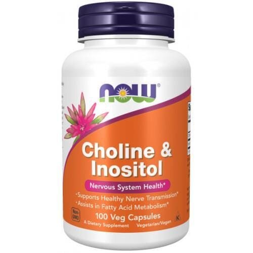 Холін та інозитол NOW Choline & Inositol вег. капсули №100