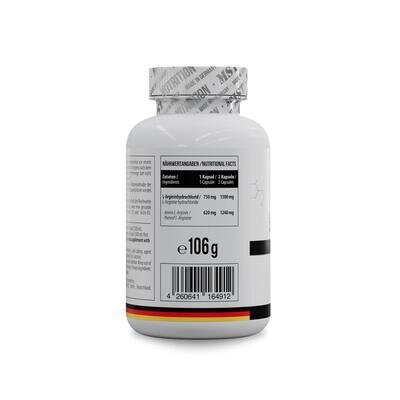 L-аргінін MST Nutrition L-Arginine, 120 капсул