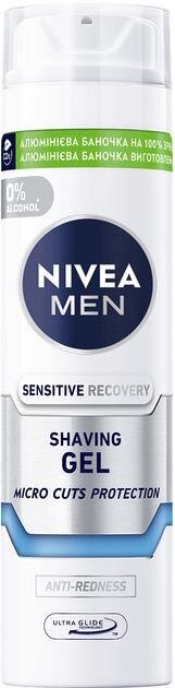 Гель для гоління Nivea Men Sensitive Recovery Відновлюючий для чутливої шкіри (88561), 200 мл