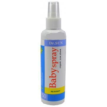 Спрей від засмаги Dr. SUN SPF 50 для дітей, 200 мл у флак.