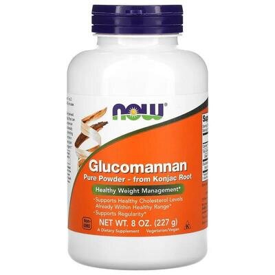 Глюкоманнан NOW Glucomannan порошок, 227 г