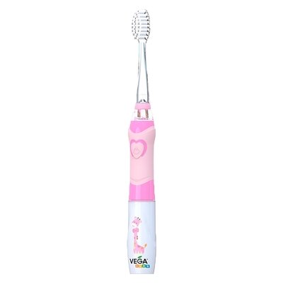 Електрична зубна щітка Vega Kids VK-400Р LIGHT-UP звукова, дитяча, рожева