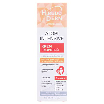 Крем Hirudo Derm Atopic Program Atopi Intensive насичений для сухої, дуже сухої та схильної до атопії шкіри, 100 мл