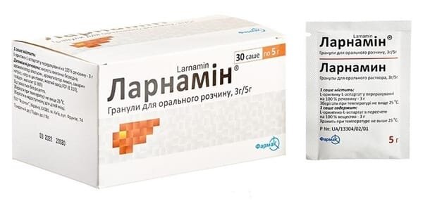 Ларнамін гранули д/ор. р-ну 3 г/5 г №30 у саше