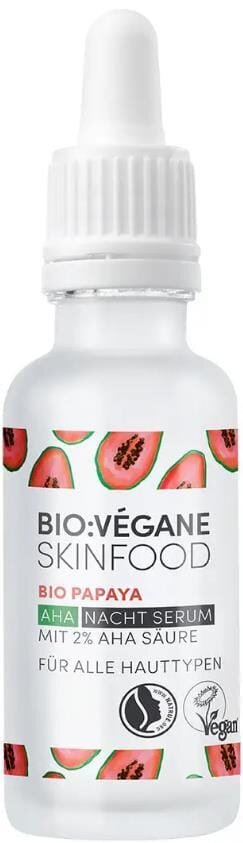 Сироватка для обличчя Bio:Vegane Органічна папайя з АНА кислотами для всіх типів шкіри, 30 мл