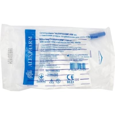 Сечоприймач Alexpharm з гвинтовим зливом і кріпленням для ноги, 750 мл, 1 штука