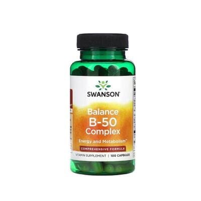 Вітаміни групи В-50 Swanson Balance B-50 Complex капсули №100