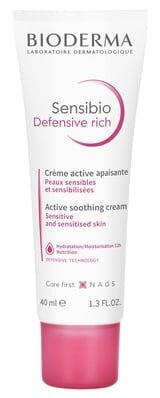Крем для обличчя Bioderma Sensibio Defensive Rich насичений захисний активний заспокійливий, 40 мл