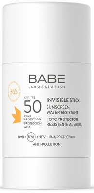 Сонцезахисний стік для обличчя і тіла Babe Laboratorios SPF50 невидимий прозорий, 30 г