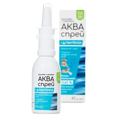 Аква Спрей плюс Д-пантенол Baum Pharm спрей наз. 0.65 % по 45 мл у флак.