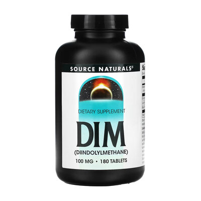 Диіндолілметан Source Naturals DIM 100 мг, 180 таблеток