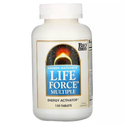 Мультикомплекс для підтримки енергії Source Naturals Life Force Multiple таблетки №120