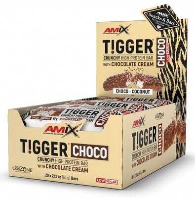 Батончик Amix Nutrition Tigger Crunchy Protein Bar Choco шоколад-кокос, 60 г