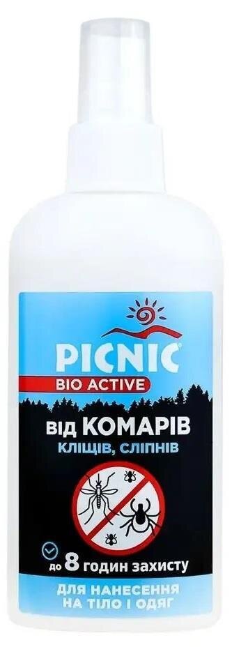 Спрей Picnic Bio Active від комарів, кліщів, сліпнів, 100 мл