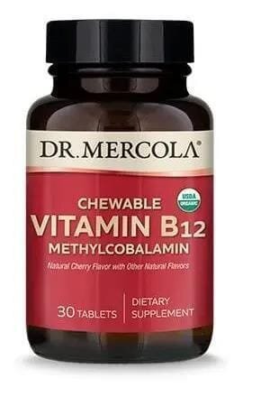 Вітамін В12 Dr. Mercola Vitamin B12 1000 мкг, 30 жувальних таблеток