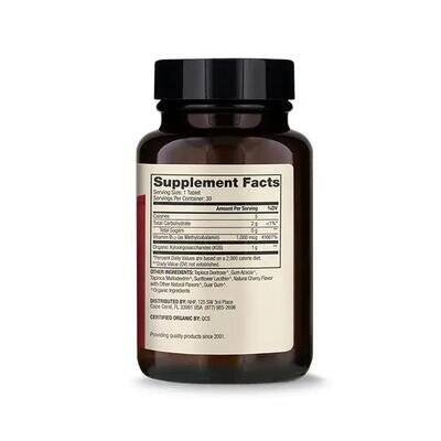 Вітамін В12 Dr. Mercola Vitamin B12 1000 мкг, 30 жувальних таблеток
