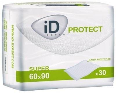 Пелюшки одноразові iD Expert Protect Super, 60 x 90 см, 30 шт