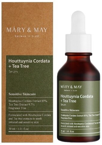 Сироватка для обличчя Mary&May з хауттюйнією та чайним деревом, 30 мл