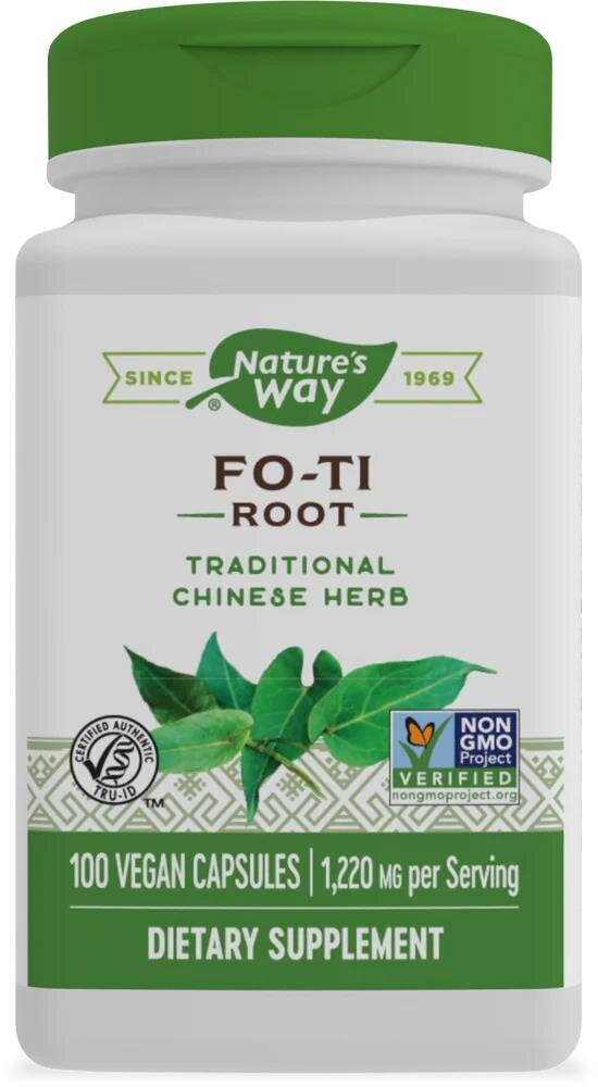 Горець багатоквітковий Nature's Way Fo-Ti Root, 100 веганських капсул