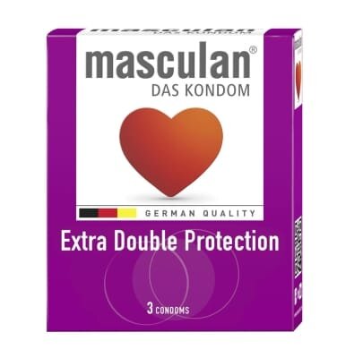 Презервативи Masculan Extra Double Protection, 3 штуки