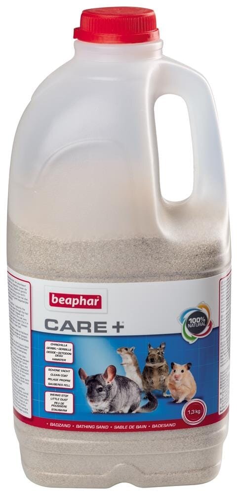 Пісок для купання дрібних тварин та шиншил Beaphar Care + Bathing, 1,3 кг